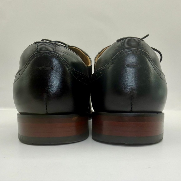 FLORSHEIM Black Leather Cap Toe Oxford Dress Shoes Men's 8.5 VGC - Picture 2 of 9